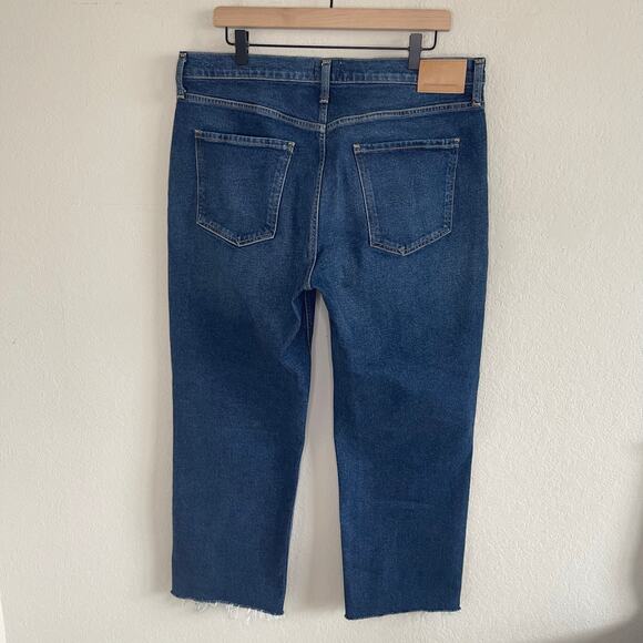 Citizens of Humanity Florence Wide Straight High Rise Jeans in Everdeen Size 33 - Picture 6 of 9